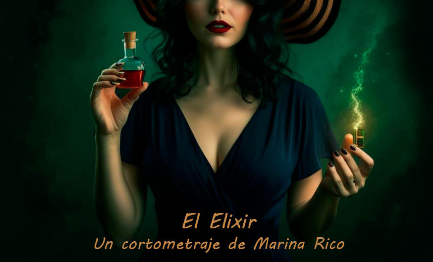 El Elixir cartel El Elixir es un cortometraje de Marina Rico